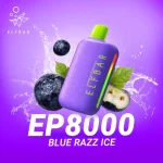 پاد یکبار مصرف الف بار تمشک آبی یخی 8000 پاف - تصویر 2