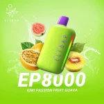 پاد یکبار مصرف الف بار کیوی پشن فروت گواوا 8000 پاف - تصویر 2