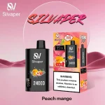 پاد یکبار مصرف سیلویپر هلو و انبه 24000 پاف - تصویر 2
