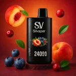پاد یکبار مصرف سیلویپر هلو و توتهای جنگلی 24000 پاف - تصویر 4