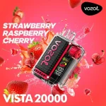 پاد یکبار مصرف ویستا وزول توت‌فرنگی تمشک گیلاس 20000 پاف - تصویر 4