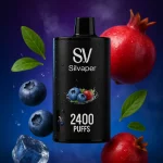 پاد یکبار مصرف سیلویپر بلوبری و انار 24000 پاف - تصویر 6