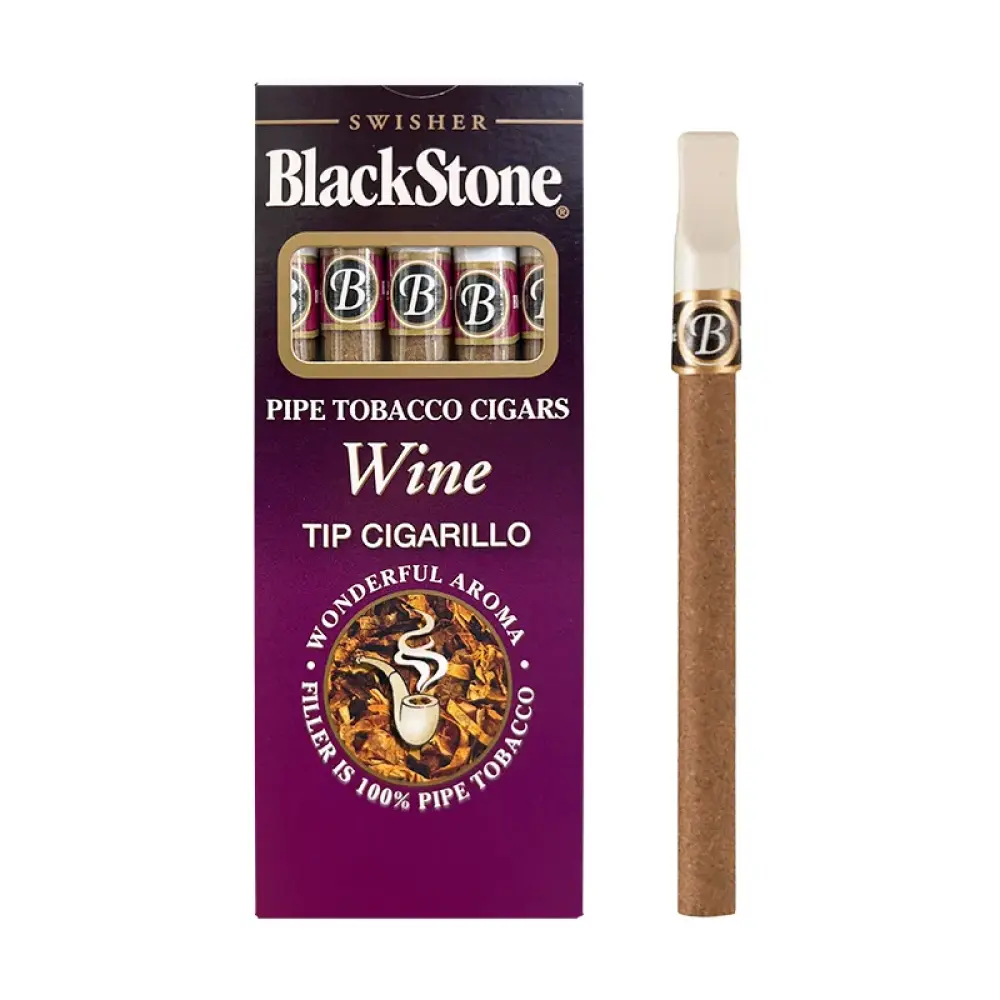 blackstone wine tip cigarillo 5 cigars 2 سیگار برگ بلک استون با طعم شراب ( 5 نخی) - تصویر 1