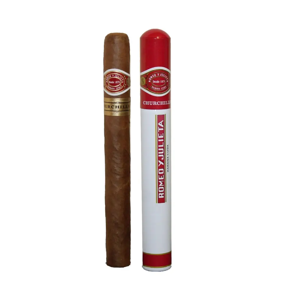 romeo y julieta churchills tubos سیگار برگ کوبایی رومئو و ژولیتا مدل چرچیل - تصویر 1